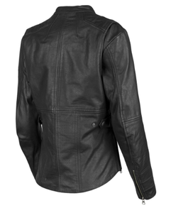 แจ็กเก็ตหนังมอเตอร์ไซด์สำหรับผู้หญิงคลาสสิกเสื้อแจ็กเก็ตมอเตอร์ไซด์สำหรับแข่งรถมอเตอร์ไซค์ - Product Image 4