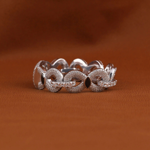 สร้อยข้อมือแบบ Infinity Link ชุบทองคำแท้ 925 ประดับเพชร VVS สี D ขนาด 13 มม. สไตล์ฮิปฮอป พร้อมสร้อยคอแบบ Cuban Link - Product Image 2