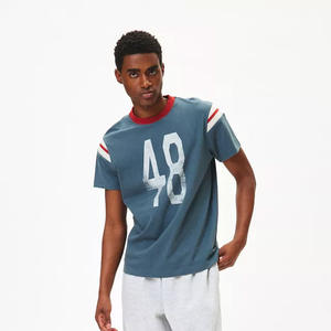 T-shirts 100% coton en gros | T-shirt imprimé uni avec logo personnalisé | Vêtements décontractés unisexes OEM/ODM pour hommes et femmes - Product Image 2