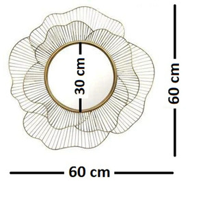 Hot Sell Handcrafted <b>Large</b> Wall Mirror Luxury Modern Antique Round <b>Framed</b> for Home Decor Bathroom Usage Made of Glass Metal - Product Image 3