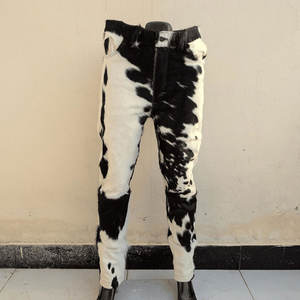 Pantalones de Cuero Vacuno para Hombre de Primera Calidad, Diseño Personalizado, Piel de Vacuno Genuina, Cómodos para Uso Casual - Product Image 1
