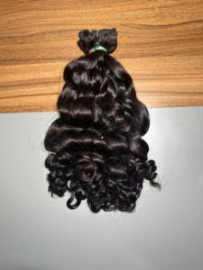 Paquetes de cabello humano crudo ondulado hinchable sin procesar vendedor al por mayor proveedor de cabello crudo alineado con cutícula de templo indio - Product Image 4