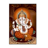 Azulejos de Cerámica para Pared con Diseño Moderno de Mandir Room y Estampado de Ganesh en 3D, Decoración de Pared Interior