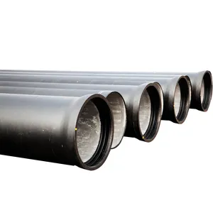 Tubo di ferro duttile nero in ghisa di tubo, 300mm, k7 k8 k9, spessore del rivestimento in cemento, tubo pci per fuoco e tubazioni industriali