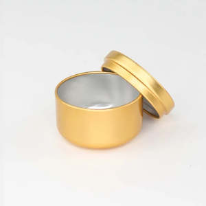 Tarros de velas de Metal con recubrimiento de polvo multicolor con tapa Base estable Producto de decoración perfecta para el hogar Sala de estar Café Vajilla Frascos de uso - Product Image 3