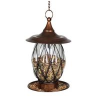 Colibri oiseau maison décorative métal oiseau alimentation brillant perroquet vert couleur lanterne forme suspendue pour oiseaux élégant jardin