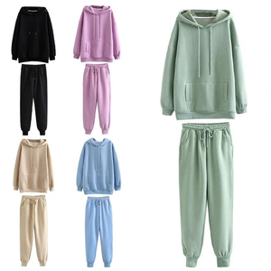 Women's Winter Tracksuits Gym Skinny <b>Legging</b> Two Piece Set Jacket Long Sleeve Zipper Sweatshirt <b>Flare</b> Pants Joggers - Product Image 1
