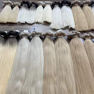 Cheveux vietnamiens colorés de luxe Trame de cheveux naturels droits Extensions de cheveux humains à double tirage au prix de gros - Product Image 1