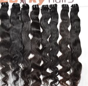 หนังกําพร้าต่อผมแบบธรรมชาติบริสุทธิ์ดิบจัดชิดกลุ่มผมมนุษย์อินเดียที่ยังไม่ได้ผ่านการแปรรูป - Product Image 6