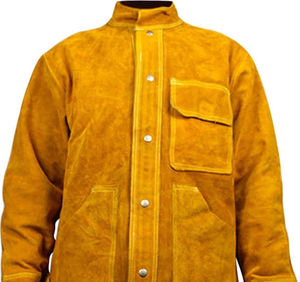 Chaqueta de soldadura de cuero, resistente al calor, ropa de protección industrial, abrigo de soldadura para seguridad, ignífugo, resistente al calor, ropa de trabajo. - Product Image 5