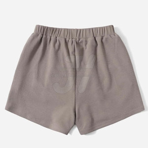 กางเกงขาสั้นลำลองสีพื้นคุณภาพสูงสำหรับผู้หญิง ขอบขาพับได้ ระบายอากาศดี เป็นมิตรกับสิ่งแวดล้อม แห้งเร็ว เนื้อผ้าบางเบา แต่งระบาย - Product Image 2