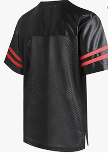 Camiseta de Fútbol Americano de Poliéster/Algodón con Diseño Personalizado - Fabricación Profesional de Manga Corta de Alta Calidad y Secado Rápido - Product Image 2