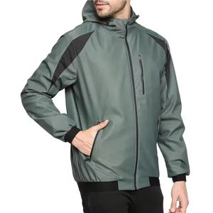 Veste de pluie imperméable coupe-vent veste de neige Veste coupe-vent pour homme Doublure imperméable Nylon léger Sports de course - Product Image 3