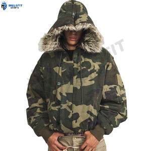 Chaqueta de Caza de Invierno para Hombre, Estilo Camuflaje, Resistente al Desgarro, Ecológica, Cortavientos, Transpirable, con Forro de Cinta Resistente en la Parte Delantera, Cierre de Cremallera Informal - Product Image 1