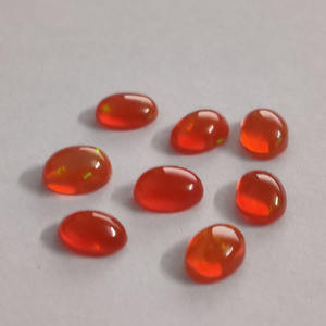 Cts Iroc อัญมณีโอปอลสีส้มทรงรี,พลอยเทียมโอปอลเอธิโอเปียสีแดงรูปวงรีขนาด7X5มม. จำหน่ายในปี0.54 - Product Image 6