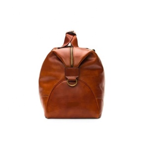 Sac polochon fait à la main de haute qualité Rivet élégant à fermeture éclair à pression à la mode Portable-Top dispose de deux bretelles-Direct Indian - Product Image 5