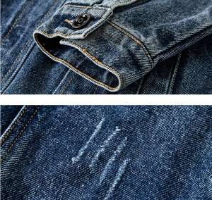 Chaqueta vaquera con logotipo personalizado, nueva moda de otoño, chaqueta informal para hombre, chaqueta vaquera de estilo de tendencia a la moda de algodón, envío DDP - Product Image 4