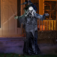 Décorations d'Halloween NED N11, zombies animatroniques mobiles, contrôle sans fil, couleur personnalisée, matériau plastique durable, utilisation en intérieur