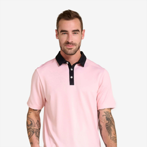 Polo uni à logo personnalisé pour hommes T-shirt polo à manches courtes en coton et polyester pour garçons Vente en gros Polo de haute qualité pour hommes - Product Image 3