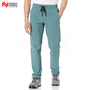 Pantalones de algodón de calidad superior para hombre Logotipo estampado personalizado Lavado Ligero Estilo informal Cintura media Patrón recto Tamaño adulto - Product Image 1