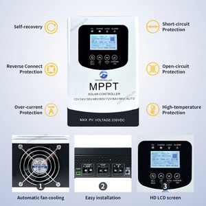 MPPT 60A-100A 230VDC OEM 品牌太阳能充电控制器，带 RS485 监控器，适用于 12V/24V/48V/60V-72V/<span class=keywords><strong>96V</strong></span> 系统 - Product Image 1