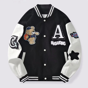 High Quality Letterman Varsity <b>Jackets</b> Wool Body Genuine Leather Sleeves Winter Wear <b>Smart</b> and Stylish <b>Men's</b> <b>Jacket</b> - Product Image 4