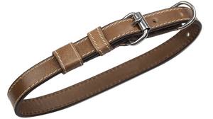 Collier de chien en cuir de grain complet personnalisé fait à la main en acier inoxydable - Product Image 2