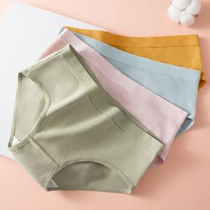 Bragas de Bikini completas y cómodas para el día a día para mujer, bragas de encaje de algodón suave, cintura con lentejuelas, bragas Hipster de punto elásticas para mujer - Product Image 4