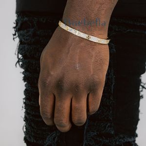 8mm Gold Plated <b>925</b> Sterling <b>Silver</b> VVS Moissanite Diamond Iced out Band <b>Bracelet</b> Fine Hip Hop Jewelry for <b>Men</b> - Product Image 1