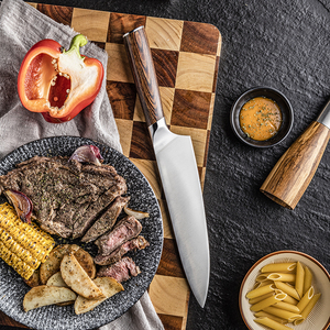 มีดเชฟสุดคมพิเศษมีดทำครัวทำจากสเตนเลสคาร์บอนสูงด้ามจับไม้ - Product Image 5