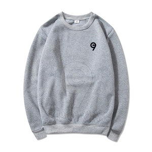 เสื้อสเวตเตอร์ผ้าคอตตอนสำหรับผู้ชาย, เสื้อสเวตเตอร์แห้งเร็วเนื้อผ้า100% สีพื้นใส่สบายสวมใส่สบาย - Product Image 1