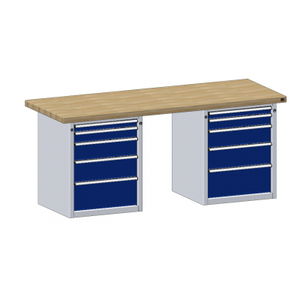 ANKE Banco da Lavoro Combinato V/T-BL 2000 x 750 x 850 mm LxTxH 2x5 Cassetti - Product Image 6