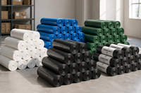 Sacs poubelles en PE sur mesure, fournis directement par l'usine, support OEM/ODM, pour supermarchés, différentes tailles pour importateurs en gros