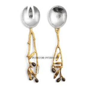 ชุดช้อนส้อมชุบทองเกรดสูงดีไซน์สุดแฟนซีไม่เหมือนใครชุดเครื่องใช้บนโต๊ะอาหารสำหรับงานแต่งงาน - Product Image 3