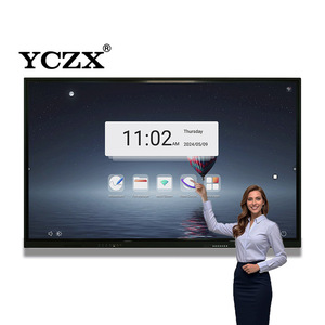 55 65 75 86 98 110 inch 4K hiển thị bảng thông minh tương tác bảng giảng dạy kỹ thuật số với màn hình cảm ứng dạy học bảng trắng - Product Image 1