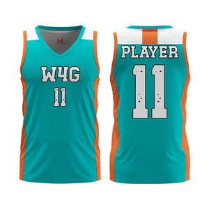 Maillot de basket-ball pour homme adulte sur mesure, respirant, imprimé par sublimation, logo uni, uniforme d'entraînement de basket-ball - Product Image 2