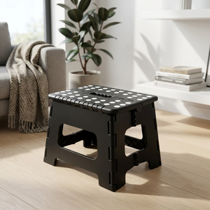 <span class=keywords><strong>Sgabello</strong></span> Pieghevole in Plastica da 9 Pollici, Compatto e Portatile con Maniglia, per Uso Domestico, Basso MOQ - Product Image 1