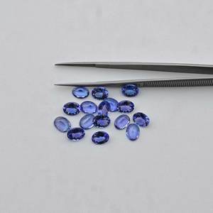 3x4mm Natural Blue Tanzanite Faceted Oval Cut Loose Gemstone Prix de gros Forme personnalisée Tanzanite Stone du meilleur fournisseur - Product Image 1