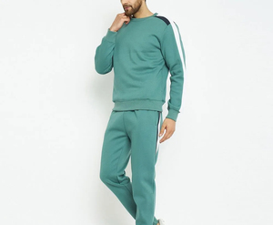 El más vendido personalizado para hombre, chándal para correr, conjunto de traje para correr, Sudadera de cuello redondo, chándal para hombre, conjunto de pantalones de 2 piezas - Product Image 2