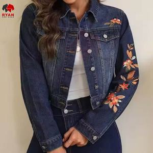 Custom Trendy Denim <b>Jacket</b> for <b>Women</b> Comfortable Breathable Deign with Custom Logo - Product Image 6