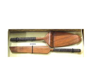 Ensemble de serveurs à gâteaux en métal plaqué or au design élégant avec couteau pour serveurs à gâteaux - Product Image 6