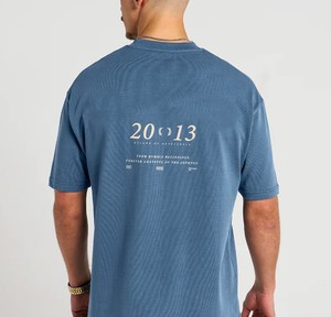 OEM 100% Coton Respirant Col Rond Manches Courtes T-shirt pour Homme Qualité Supérieure Couleur Bleu Fabriqué par Huzaifa Products - Product Image 2