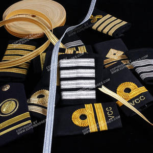 Meilleur produit Bandoulière pilote Épaulettes uniformes Rang Conception personnalisée Épaulettes à enfiler souples - Product Image 2