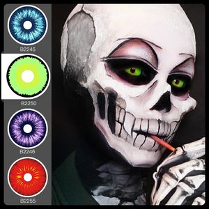 Lentilles <span class=keywords><strong>Sclera</strong></span> <span class=keywords><strong>22mm</strong></span> Lentilles de <span class=keywords><strong>contact</strong></span> colorées Halloween Crazy Ghost Lentilles De <span class=keywords><strong>contact</strong></span> Cosplay sharingan - Product Image 2