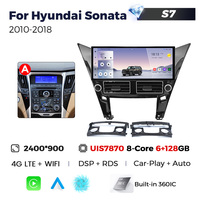 Navifly MS más nuevo Android 2K pantalla táctil 12 + 256G estéreo de coche para Hyundai Sonata 2010-2018 soporte cámara trasera Adas DVR