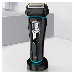Mini rasoir électrique étanche IPX7, rasoir rotatif à cinq lames avec fonction lavable à triple lame et station de charge - Product Image 4