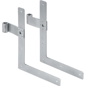 VORMANN Right and Left Angle Bracket XMM Galvanized Steel 3mm <b>Hooks</b> & <b>Rails</b> Pack of 2 - Product Image 1