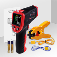 Thermomètre infrarouge sans contact avec pince de mesure de température pour tuyaux, mesureur de température, d'humidité et de point de rosée, outils CVC pour la réparation à domicile