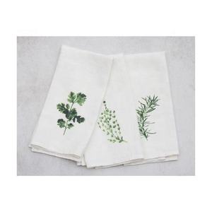 Solide Triple Bordure Brodée 100% Coton Biologique GOTS Certifié Double Face Nettoyage Super Absorbant Golf Cuisine Torchons - Product Image 5