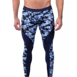 กางเกงเลกกิ้งออกกำลังกายของผู้ชายเอวสูงระบายอากาศได้ดีผ้าสแปนเด็กซ์/ โพลีเอสเตอร์เป็นมิตรกับสิ่งแวดล้อมมีสไตล์2023 - Product Image 1